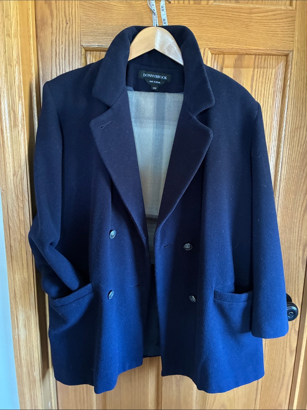 Donnybrook Women's Navy Double-Breasted Peacoat